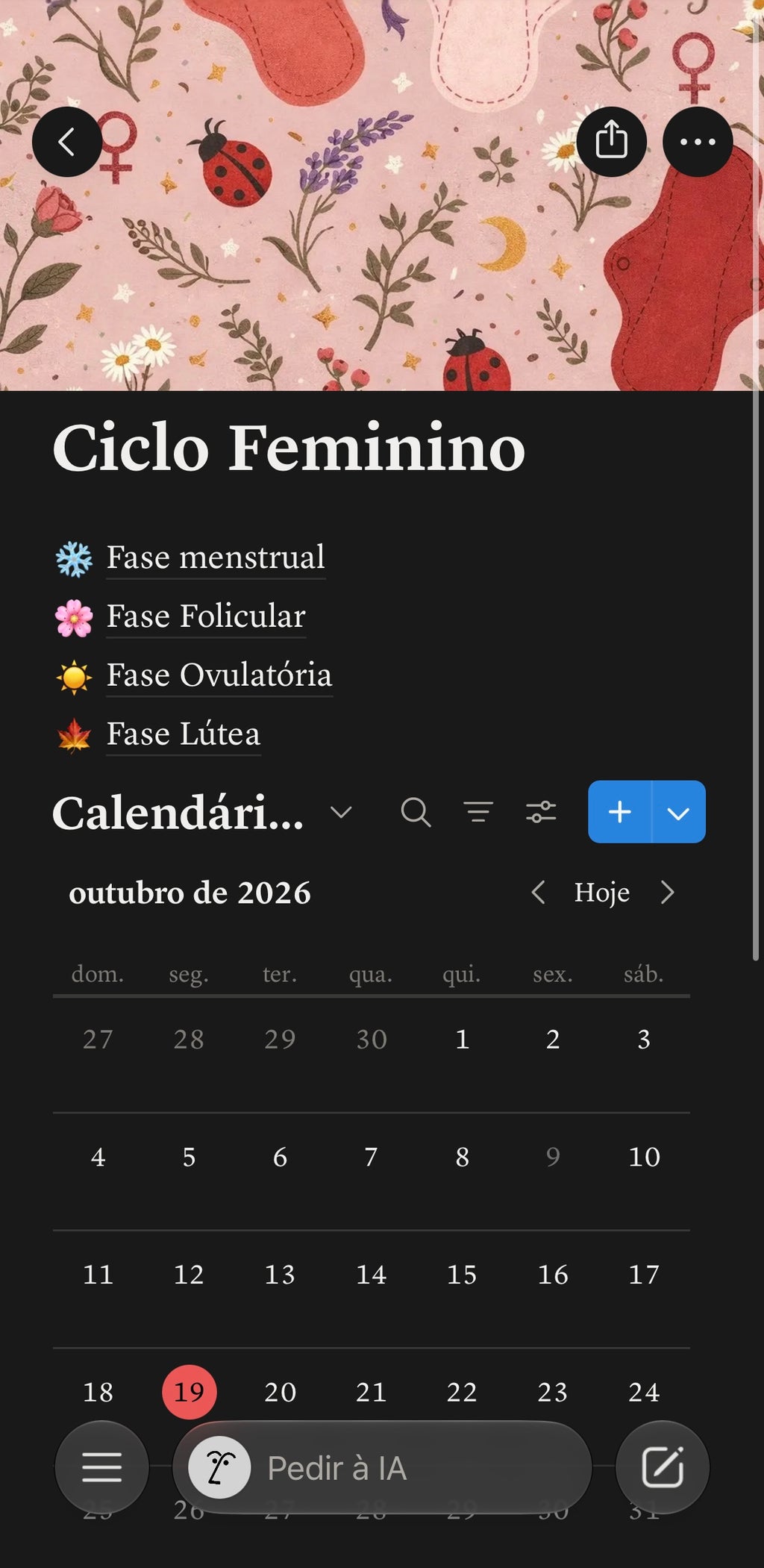 Guia Ciclo Feminino